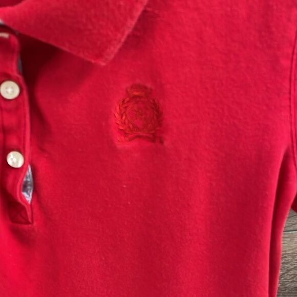 Jones New York Petite Polo Shirt, Ladies or Girls  Petite Small, Red - Picture 3 of 5